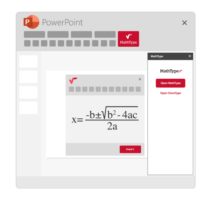 Create and edit math equations with MathType